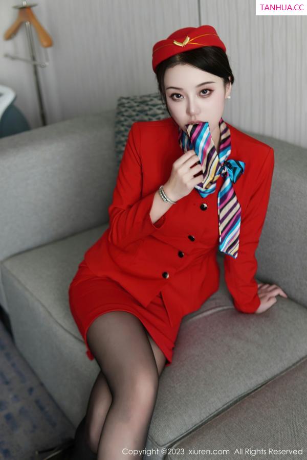  [XiuRen]高清写真图 2023.01.05 No.6088 米娜MnaL 制服黑丝第9张图片